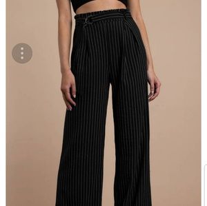 tobi Bet On It pinstripe paper bag pants